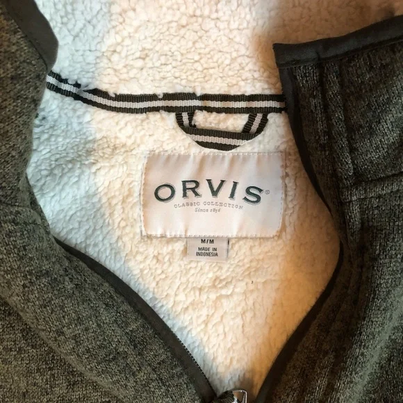 Orvis Green Zip Up Sweater - Picture 2 of 2